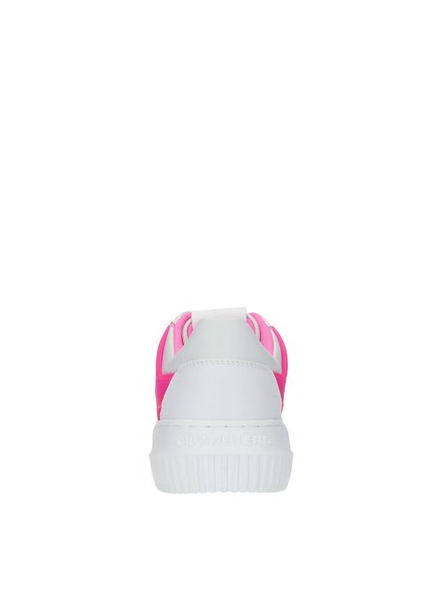 Leather trainers CALVIN KLEIN | YW0YW00690BIANCO-FUXIA